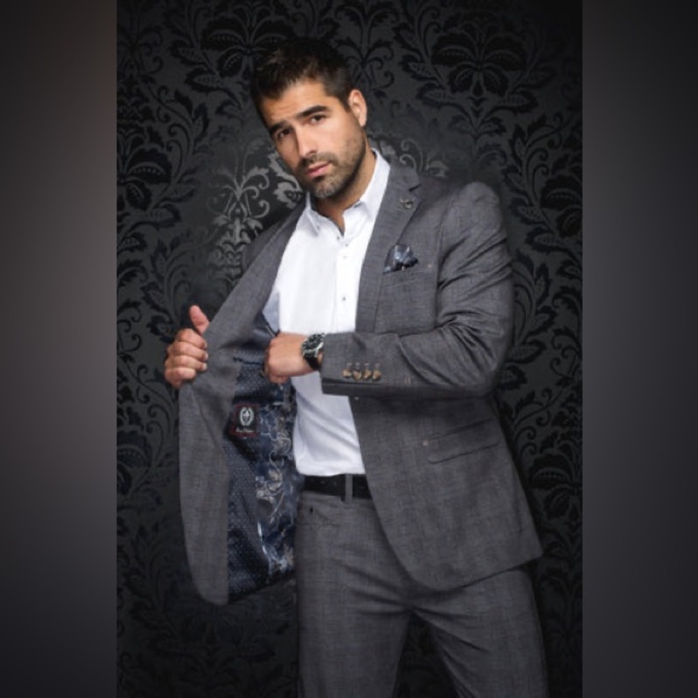 AU NOIR | Dress Pants Beretta-Sidney Dark Gray